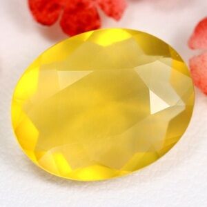 Fire Opal 4.76Ct Oval Cut Natural Yellow Mexican Fire Opal